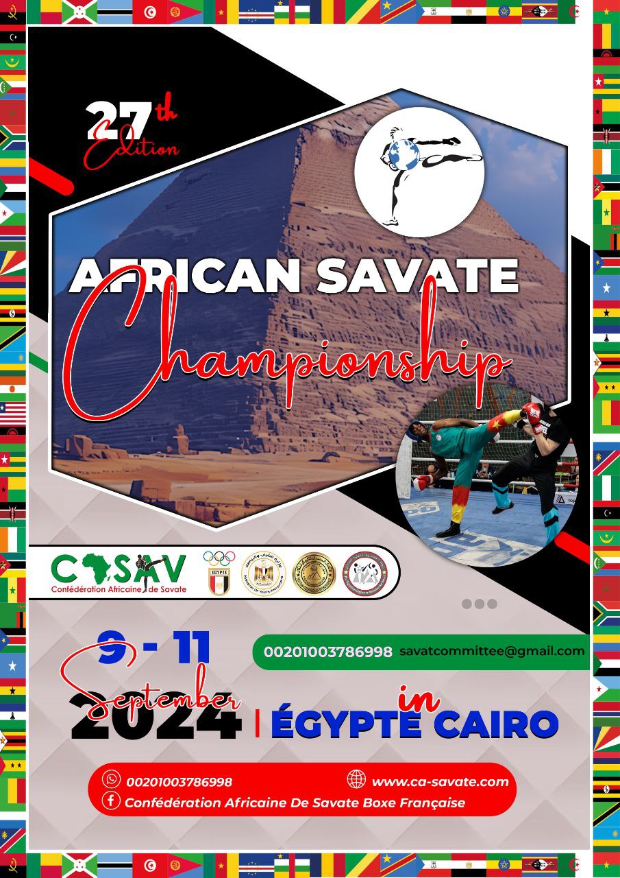 27ème Championnat Africain de Savate au Caire : Un Événement à Ne Pas Manquer